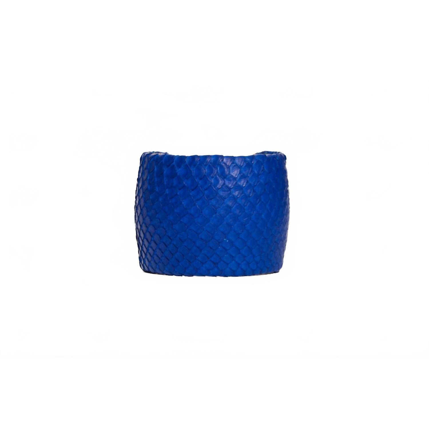 New Avenue Chic Women's Python Cuff - Large In Blue